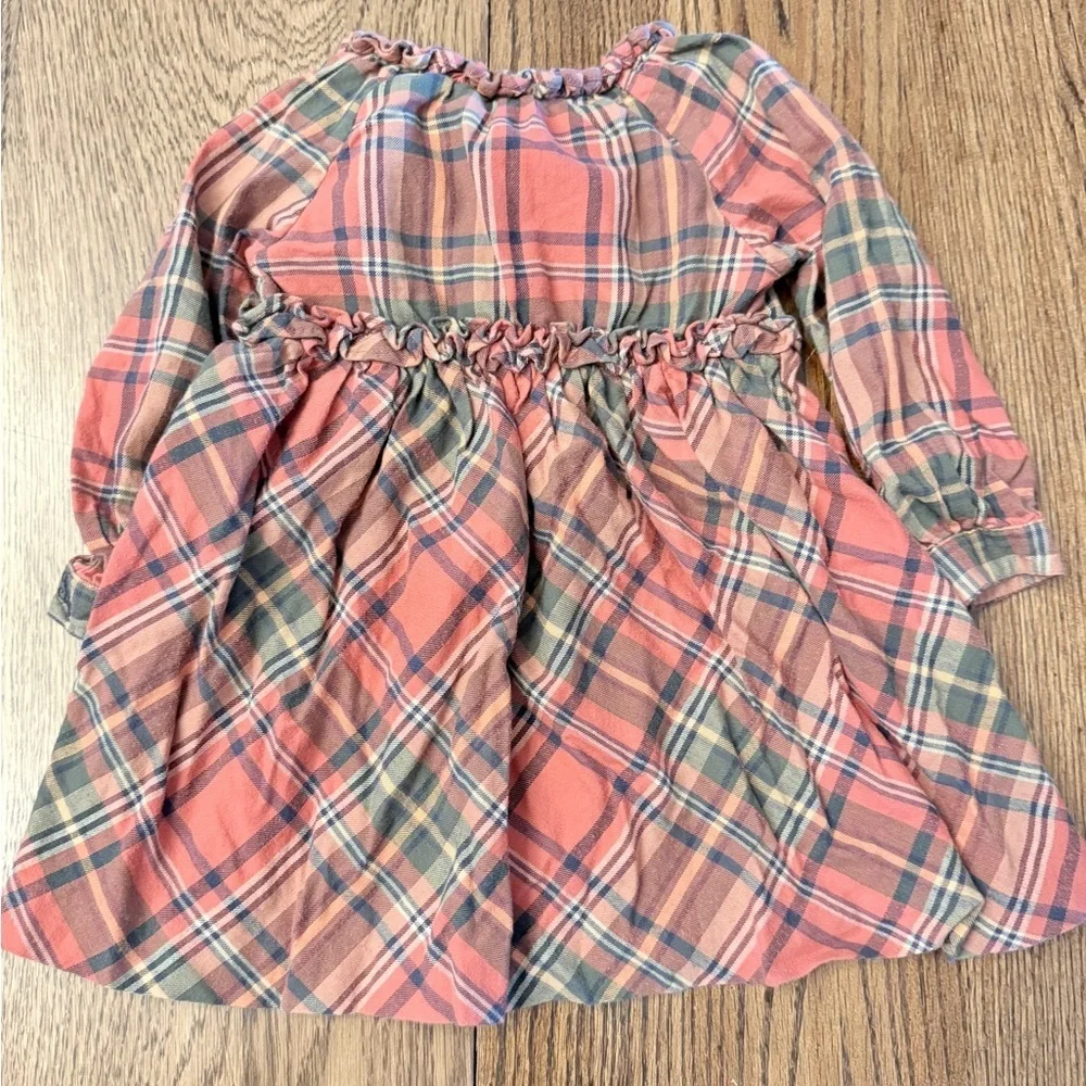 Ralph Lauren Plaid Kids Dress Sz 12 month - Red and Green Holiday AI